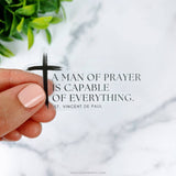 Just Love Prints - A Man of Prayer Vinyl Sticker