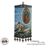 Oremus Mercy - Icon Our Lady of Guadalupe w/ St. Juan Diego 8″ x 18"