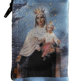 Oremus Mercy - Rosary Pouch - Lady of Mt. Carmel w/ Baby Jesus 4" x 6”