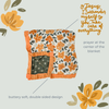 The Little Rose Shop - Catholic Luxury Double Sided Muslin Blanket -Surrender Prayer