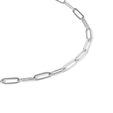 WJW - Stainless Steel Paperclip Chain Necklace: 30+02” / 4mm