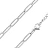 WJW - Stainless Steel Paperclip Chain Necklace: 30+02” / 4mm