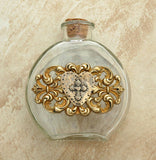 Contreras Designs - VHWB12 - Vintage Heart-Shaped Holy Water Bottle