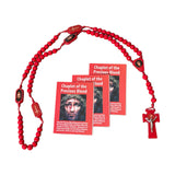Oremus Mercy - Chaplet of The Precious Blood Set w/ 3 Prayer Cards 1 Rosary