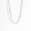 WJW - Stainless Steel Paperclip Chain Necklace: 30+02” / 4mm