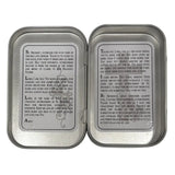 Oremus Mercy - Rosary in Tin w/ Prayer - St. Benedict Wooden *NEW LOOK*