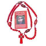 Oremus Mercy - Chaplet of The Precious Blood Set w/ 3 Prayer Cards 1 Rosary