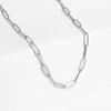 WJW - Stainless Steel Paperclip Chain Necklace: 30+02” / 4mm