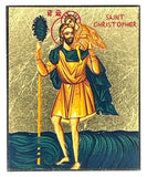 Saint Christopher Silk Screen Icon Magnet