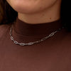 WJW - Stainless Steel Paperclip Chain Necklace: 30+02” / 4mm