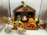 Cactus Game Design - Plush 11 Piece Nativity Playset