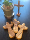 Oremus Mercy - Olive Wood Medium Cross   (MOQ 2)