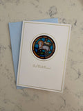 Bright Greetings - Get Well Lamb of God sun-catcher card