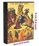 The Nativity Silk Screen Icon Magnet