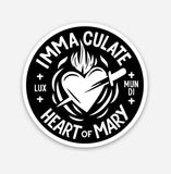 Immaculate Heart by Lux Mundi Sticker Decal