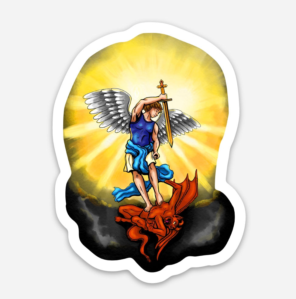 St. Michael the Archangel Sticker Decal – The Retro